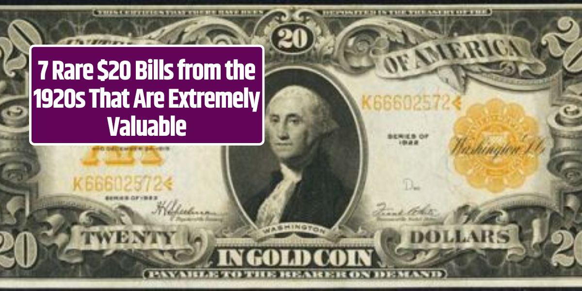 7 Rare $20 Bills from the 1920s That Are Extremely Valuable