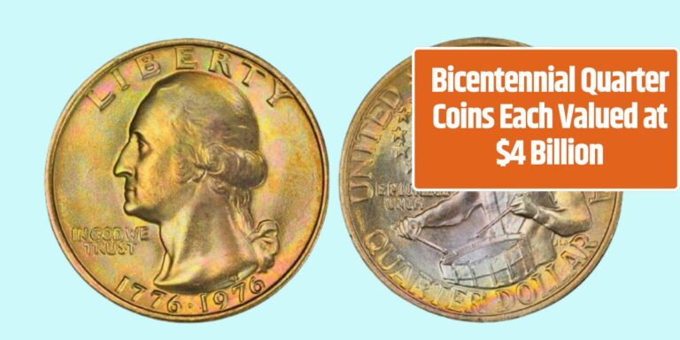 Bicentennial Quarter Coins Each Valued at $4 Billion