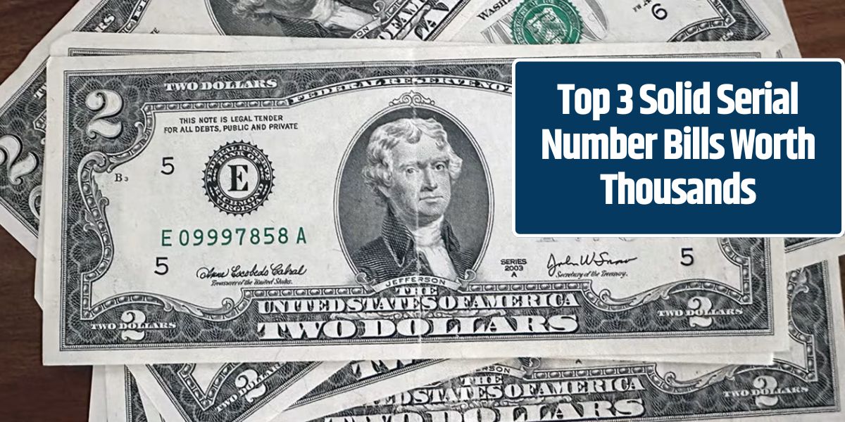 Top 3 Solid Serial Number Bills Worth Thousands