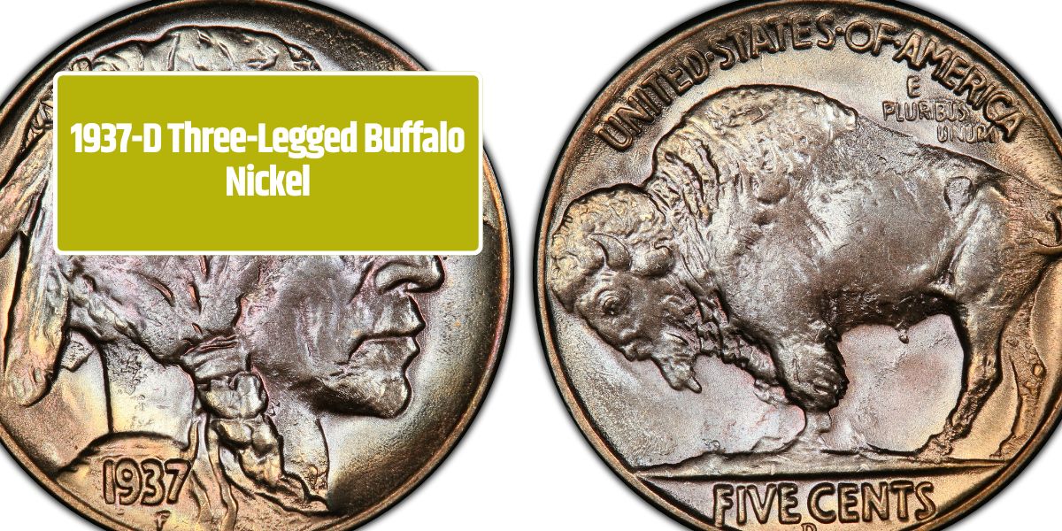 1937-D Three-Legged Buffalo Nickel