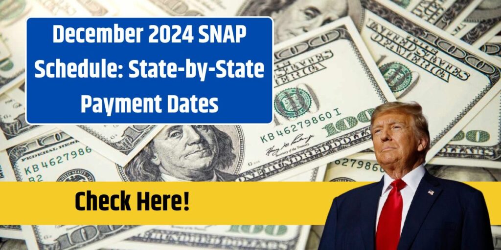 December 2024 SNAP Schedule StatebyState Payment Dates