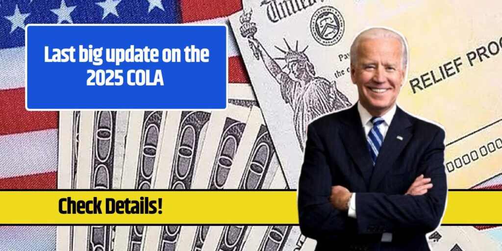 Last big update on the 2025 COLA To be announced Thursday, and this