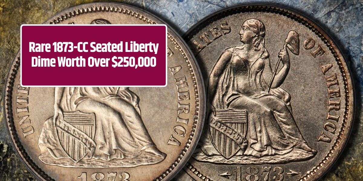 Rare 1873-CC Seated Liberty Dime Worth Over $250,000