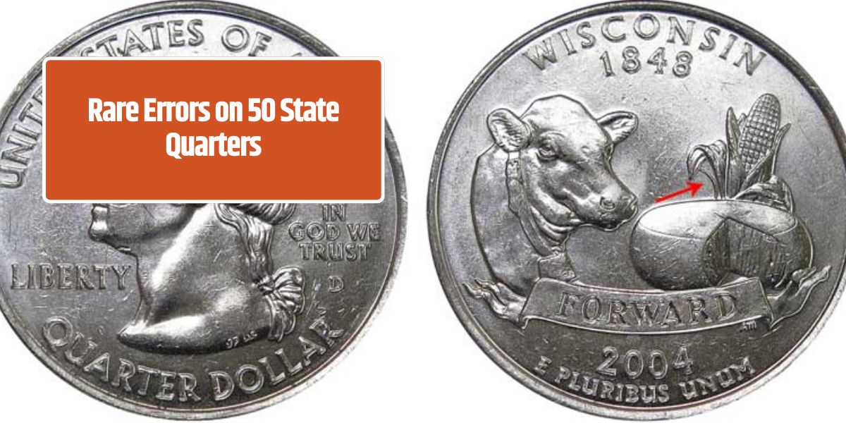 Rare Errors on 50 State Quarters